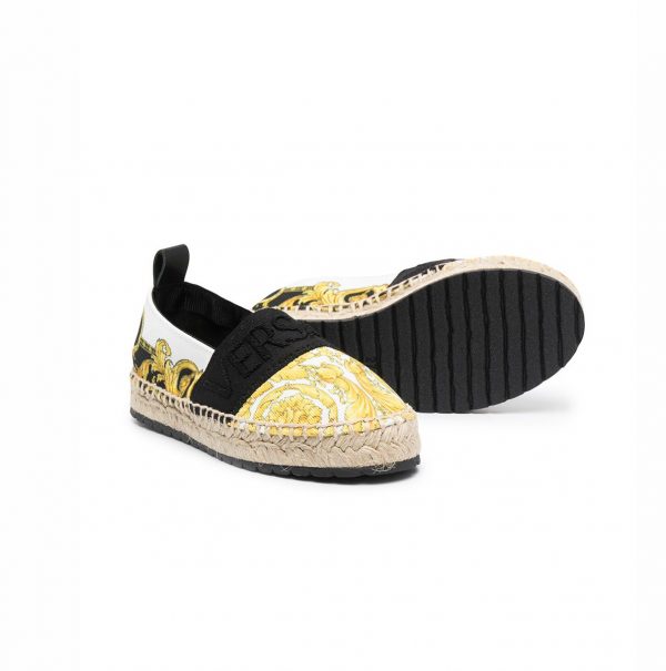 VERSACE KIDS ESPADRILLES featuring BAROCCO-PRINT available at Lestyle Boutique Melbourne