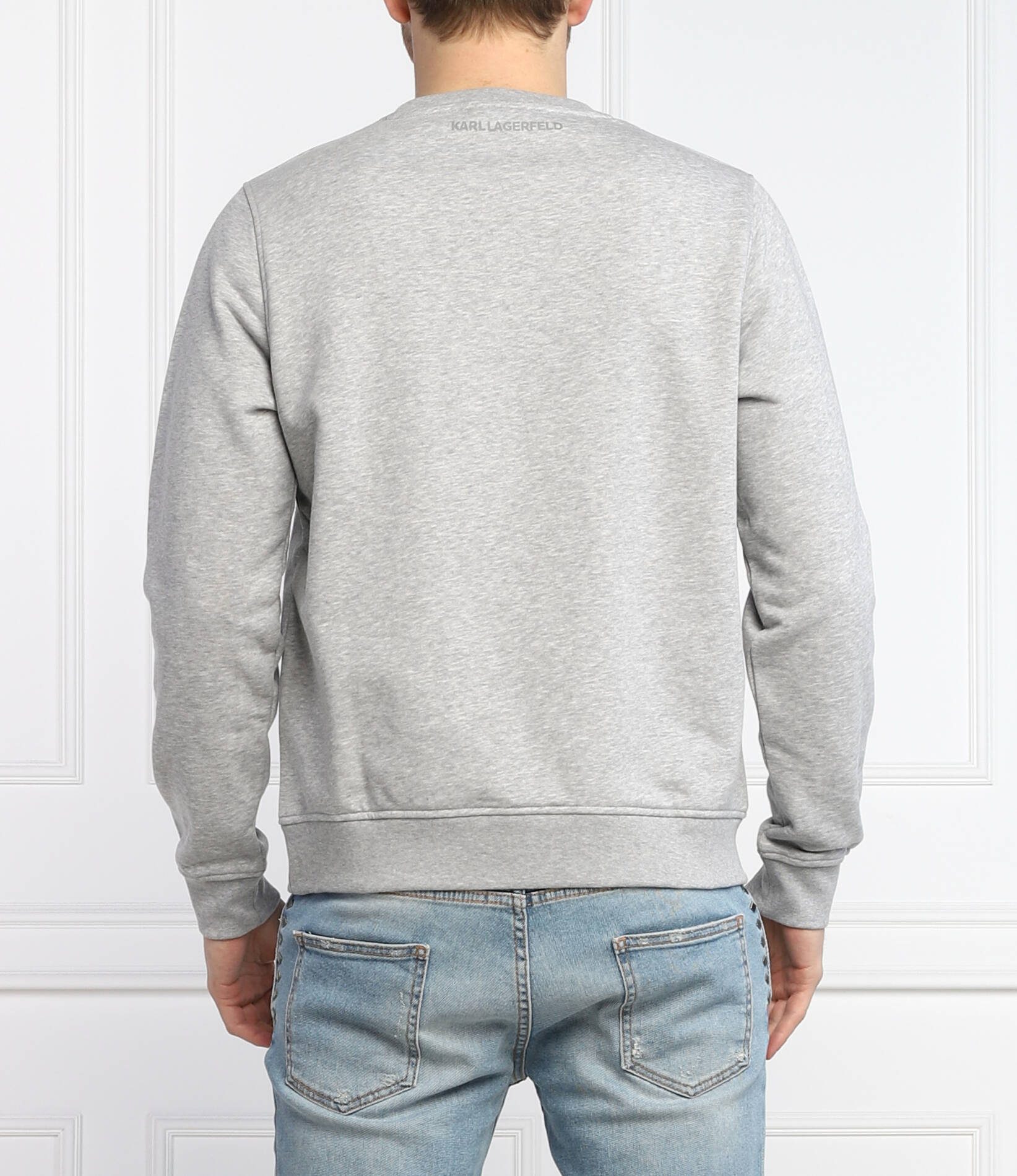 KARL LAGERFELD SWEATSHIRT featuring Regular Fit gray, available at Lestyle Boutique Melbourne