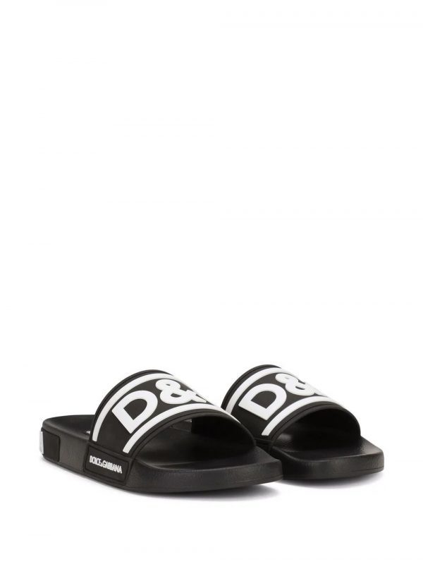 Dolce & Gabbana slides with logo strap, premium comfort and style available at Lestyle Boutique Melbourne