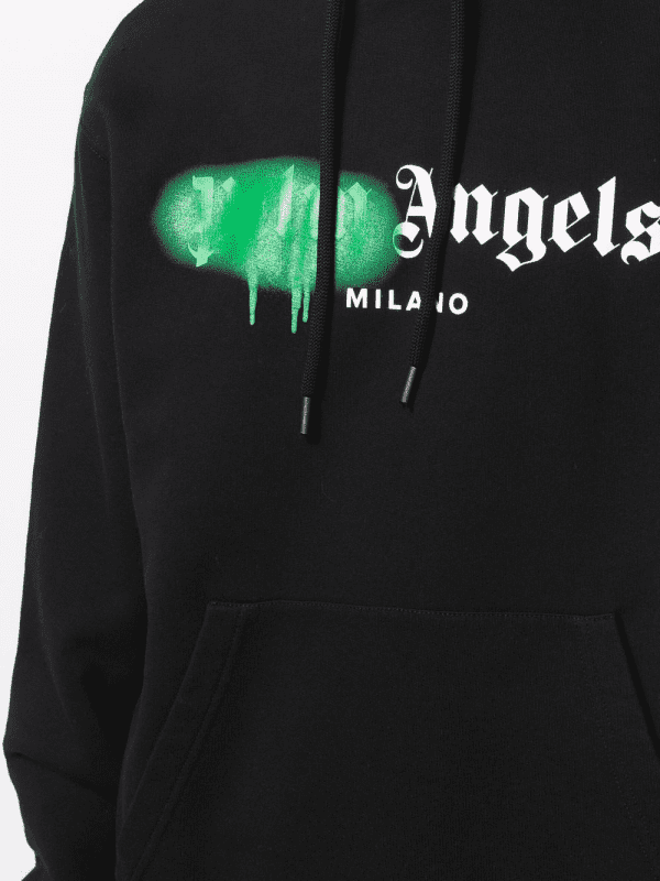 Palm Angels hoodie featuring logo print, perfect for casual wear, available at Lestyle Boutique Melbourne