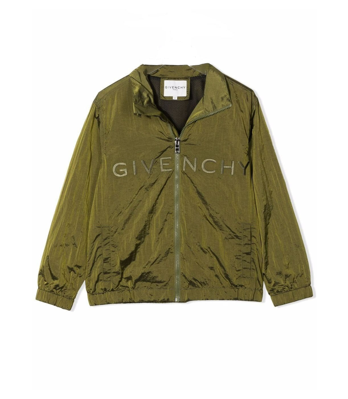GIVENCHY KIDS EMBROIDERED-LOGO TECHNICAL BOMBER JACKET