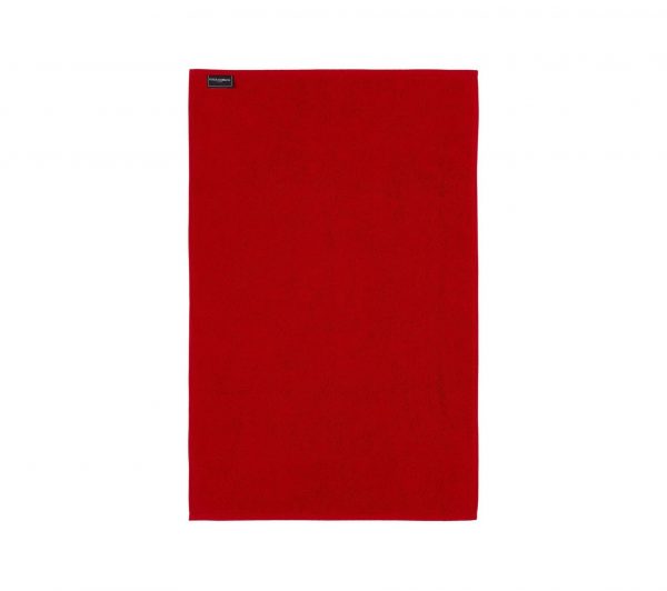 Dolce & Gabbana bath mat in ruby red with jacquard design, available at Lestyle Boutique Melbourne