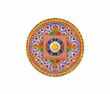 Dolce & Gabbana plate featuring sun-print hand-painted design available at Lestyle Boutique Melbourne