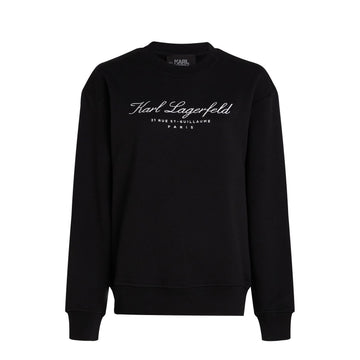 KARL LAGERFELD SWEATSHIRT featuring organic cotton and embroidered logo, available at Lestyle Boutique Melbourne