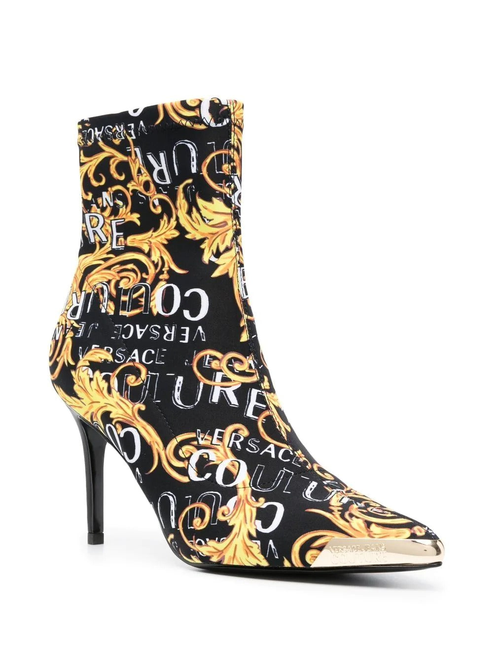 VERSACE JEANS COUTURE SHOES BOOTS with signature Logo Brush Couture print, available at Lestyle Boutique Melbourne