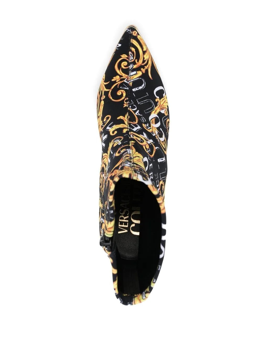 VERSACE JEANS COUTURE SHOES BOOTS with signature Logo Brush Couture print, available at Lestyle Boutique Melbourne