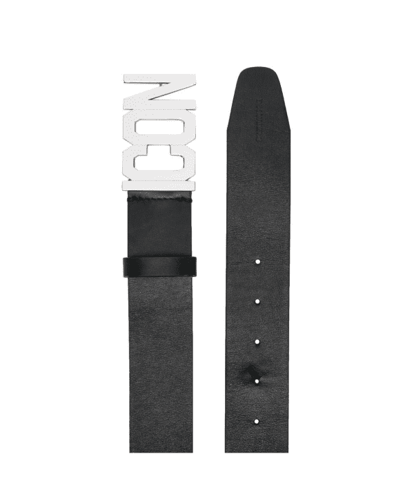 DSQUARED2 ICON leather belt with logo detail, available at Lestyle Boutique Melbourne