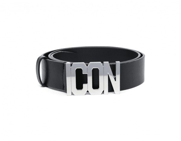 DSQUARED2 ICON leather belt with logo detail, available at Lestyle Boutique Melbourne
