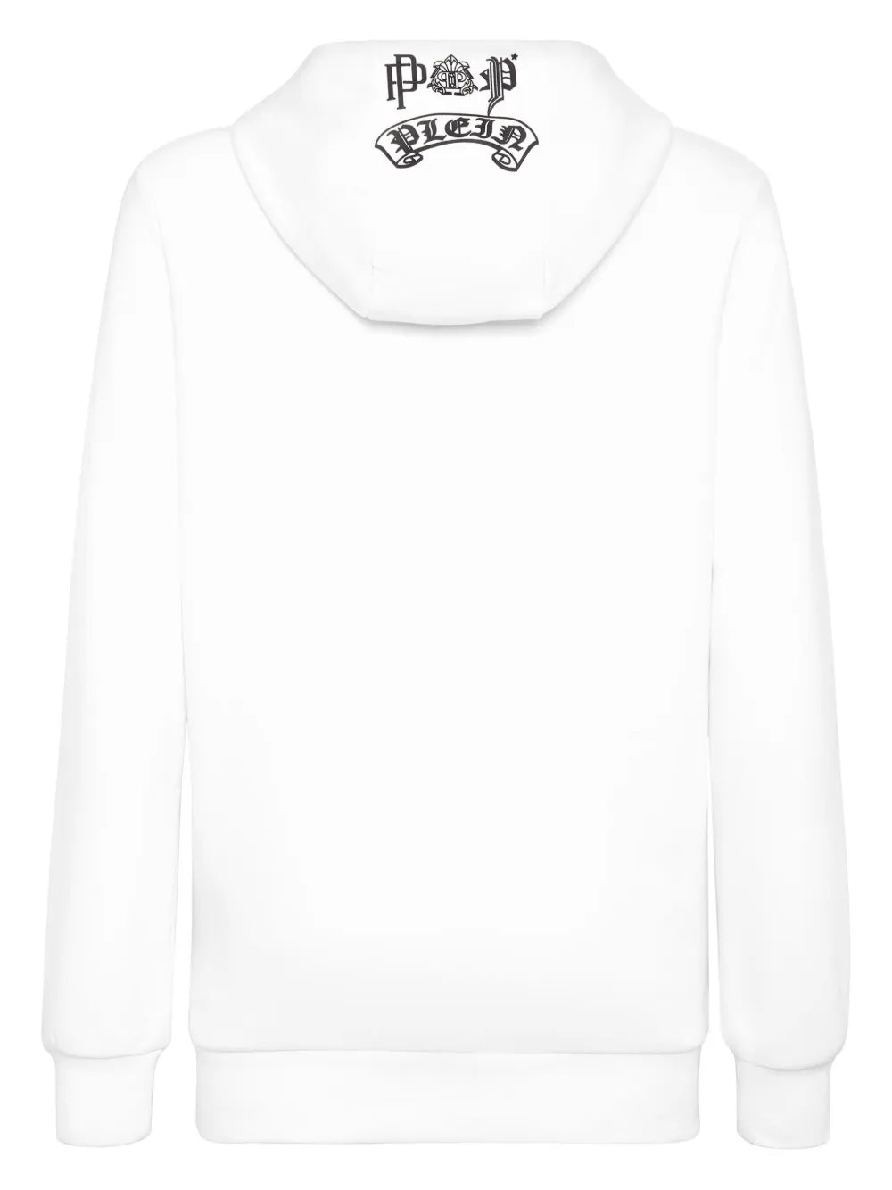 PHILIPP PLEIN HOODIE featuring crystal-embellished skull print available at Lestyle Boutique Melbourne