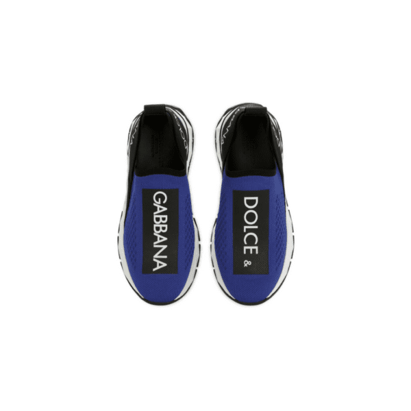Dolce & Gabbana Kids Sneakers with jacquard logo motif and slip-on style, available at Lestyle Boutique Melbourne