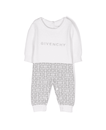 Givenchy Kids Romper with logo print, crafted from cotton blend for comfort, available at Lestyle Boutique Melbourne