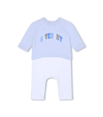 Givenchy Kids Romper with logo-appliqué, made from stretch cotton, available at Lestyle Boutique Melbourne