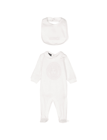 Versace kids set featuring Medusa head cotton for infants, available at Lestyle Boutique Melbourne