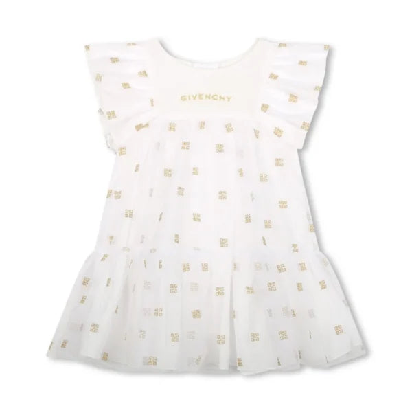 Givenchy Kids dress with gold embroidery, perfect for special occasions, available at Lestyle Boutique Melbourne