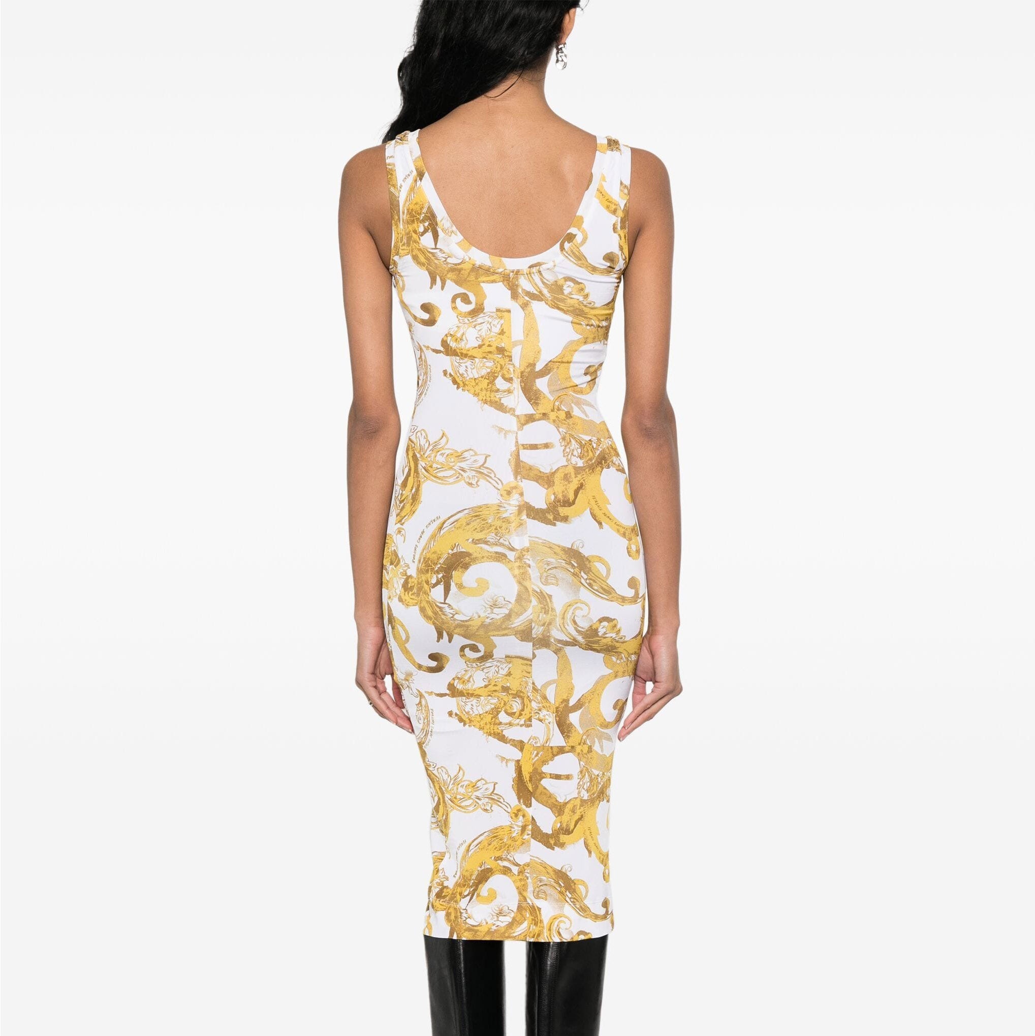 VERSACE JEANS CUTURE 中长连衣裙