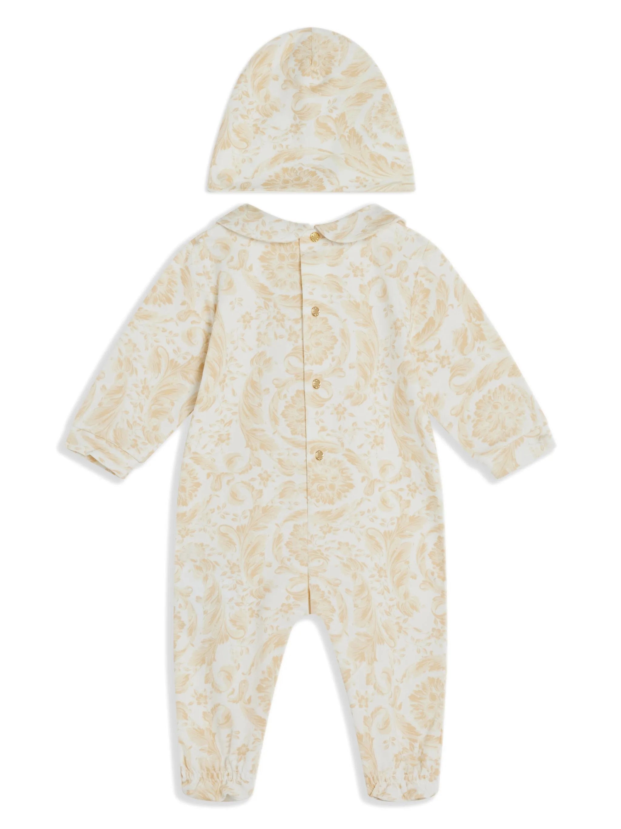 Versace Kids Sleepsuit Set featuring Barocco-print available at Lestyle Boutique Melbourne