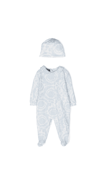 Versace KIDS PAJAMAS featuring barocco-print stretch-cotton available at Lestyle Boutique Melbourne