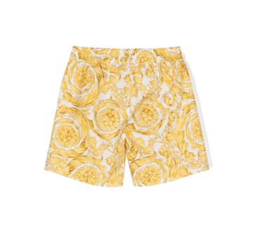 VERSACE KIDS SHORTS featuring barocco-print poplin, available at Lestyle Boutique Melbourne