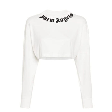 Palm Angels crop top featuring logo print and cropped design, available at Lestyle Boutique Melbourne