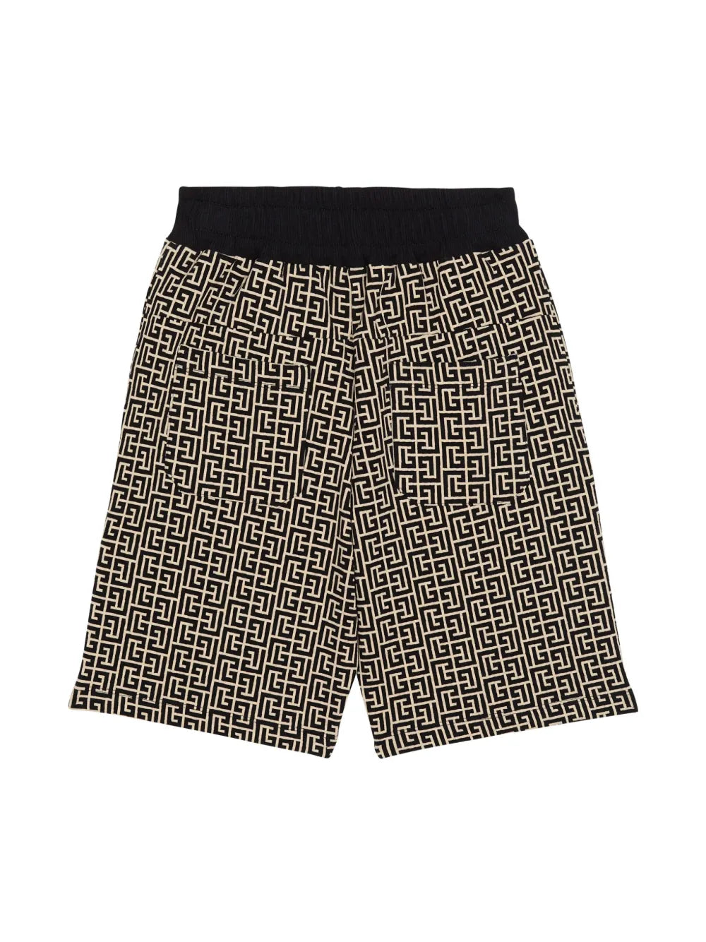 Balmain Kids Labyrinth Shorts featuring labyrinth pattern available at Lestyle Boutique Melbourne