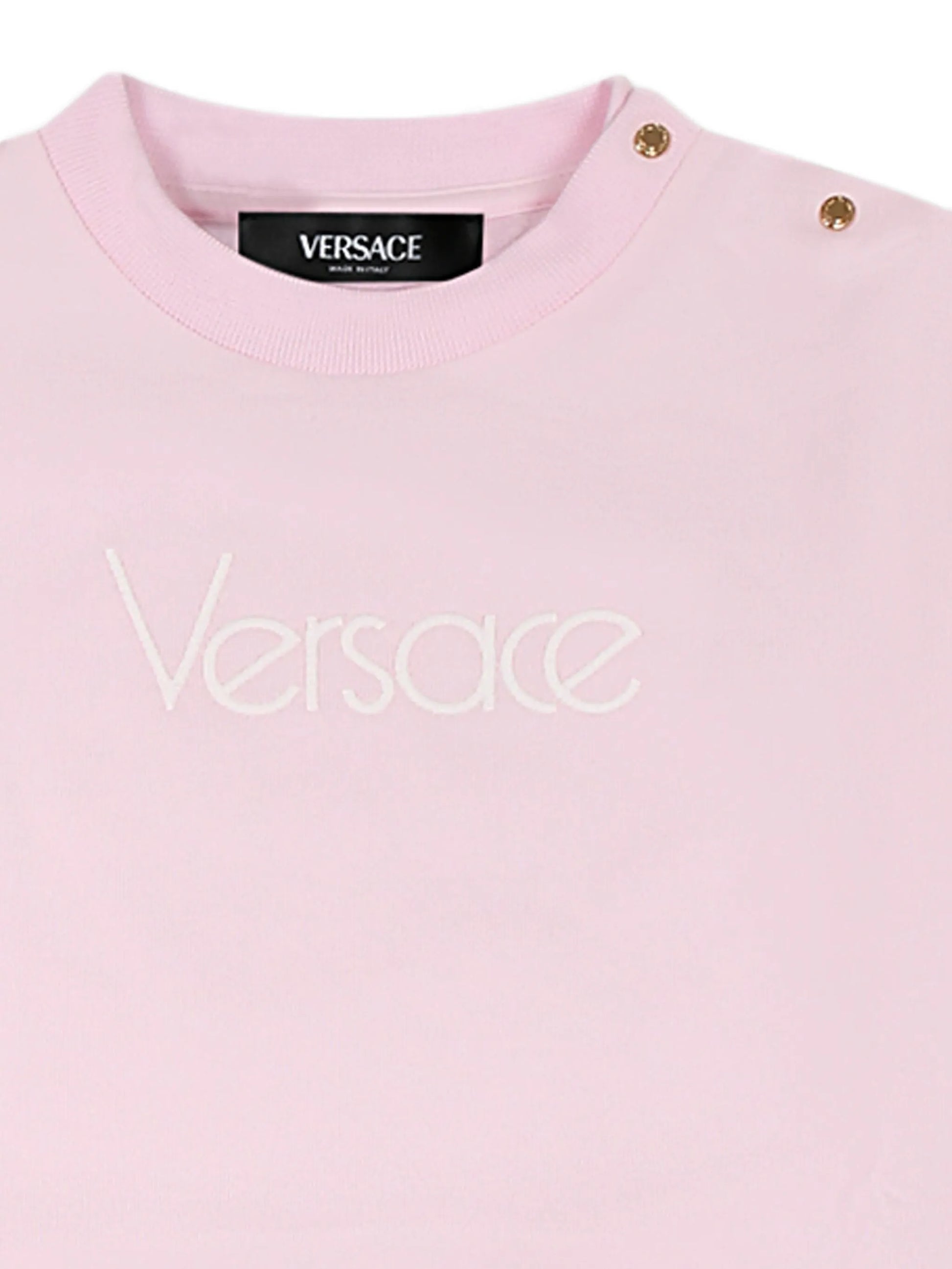 Versace Kids pink logo-print tracksuit (set of two) available at Lestyle Boutique Melbourne