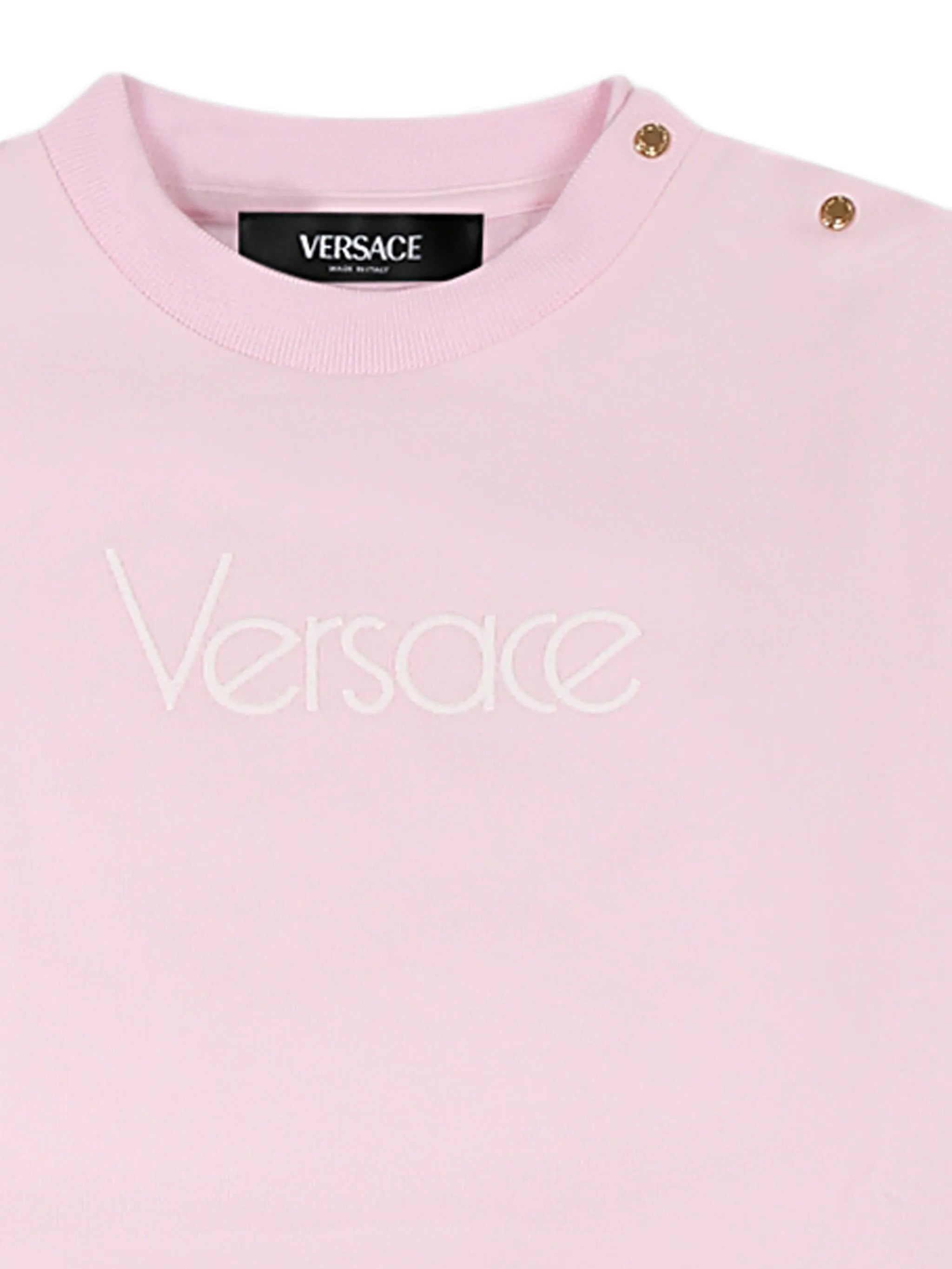 Versace Kids pink logo-print tracksuit (set of two) available at Lestyle Boutique Melbourne