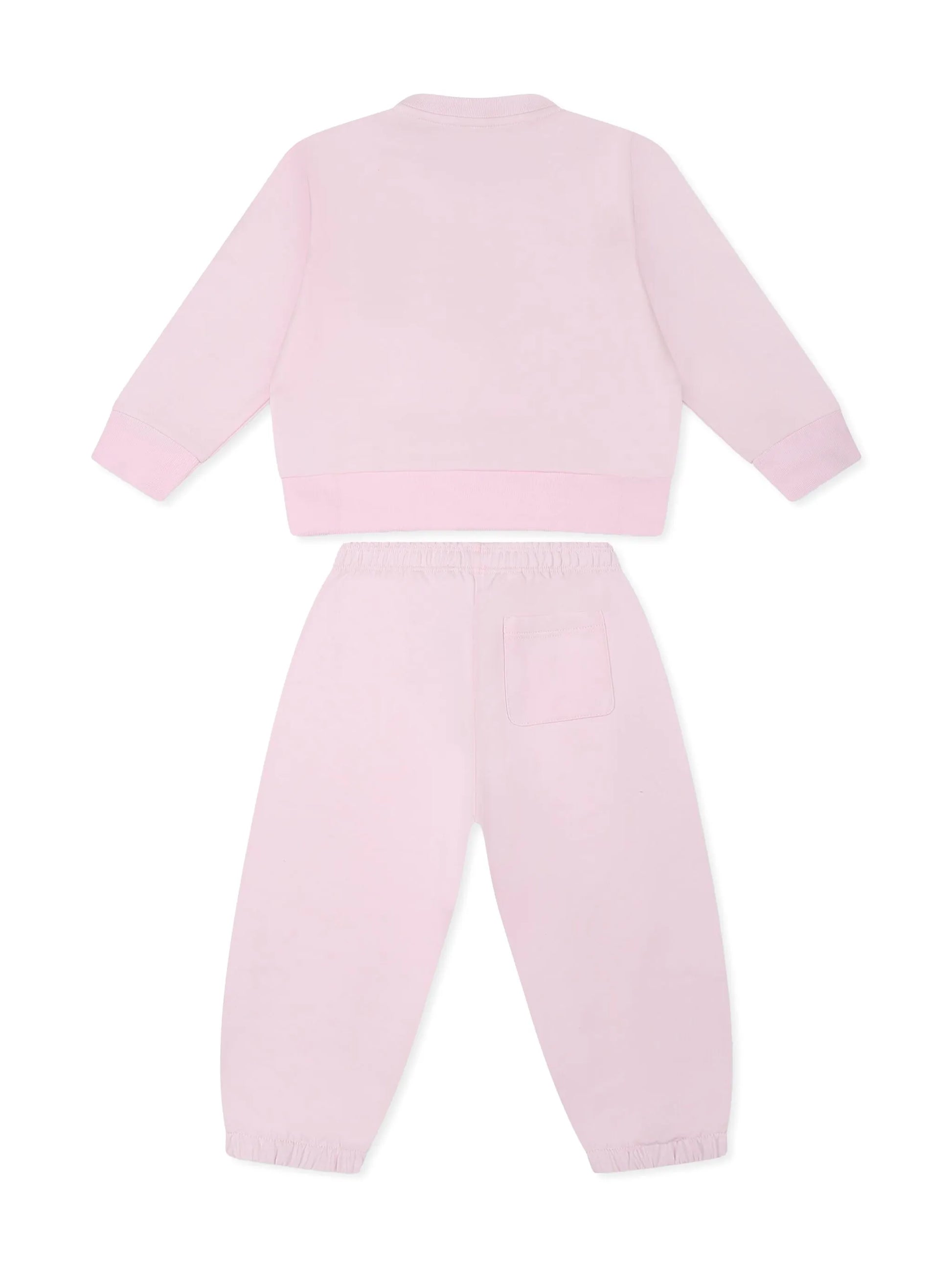 Versace Kids pink logo-print tracksuit (set of two) available at Lestyle Boutique Melbourne