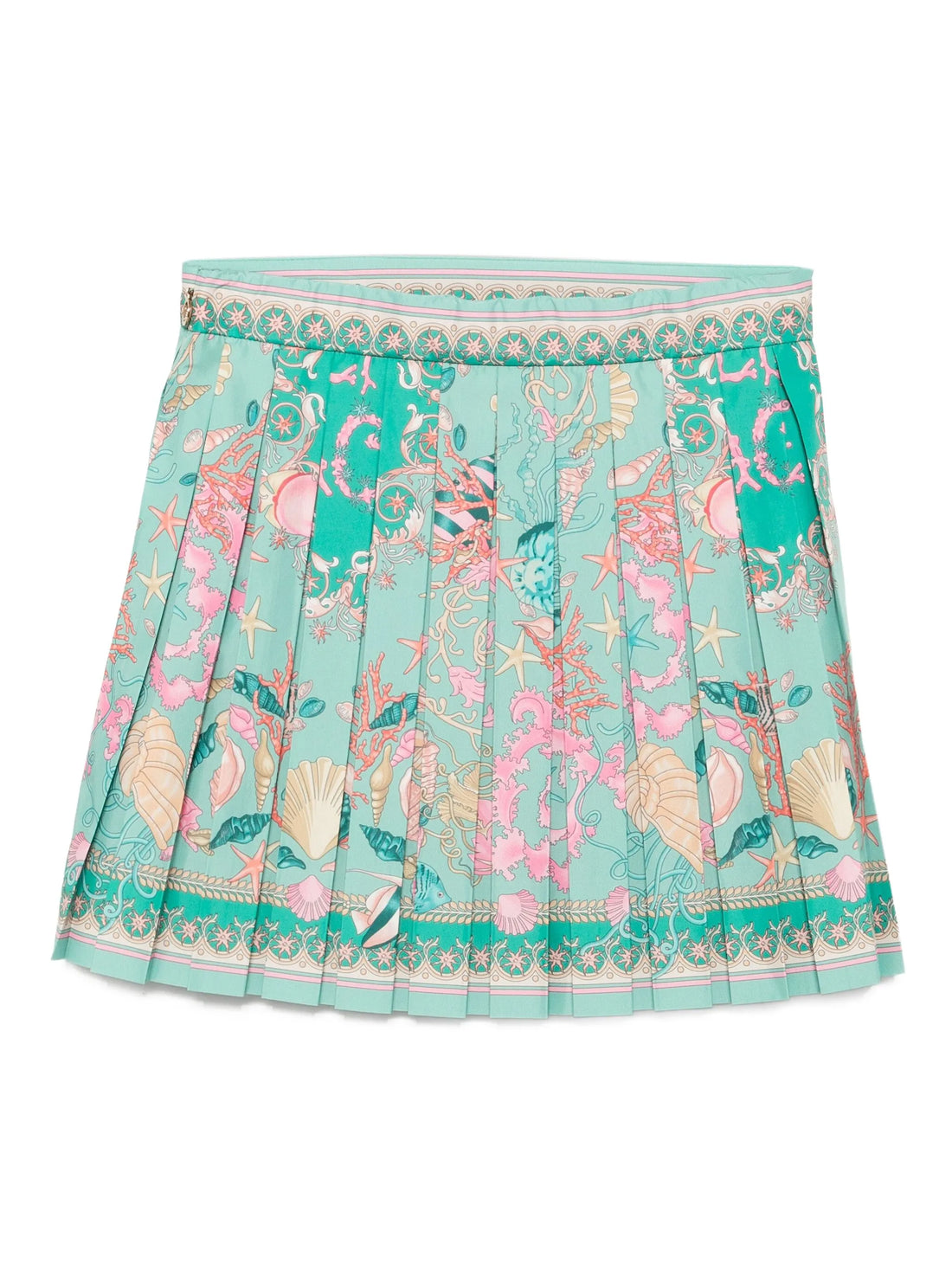 Versace Kids graphic-print skirt featuring grass-green palette available at Lestyle Boutique Melbourne