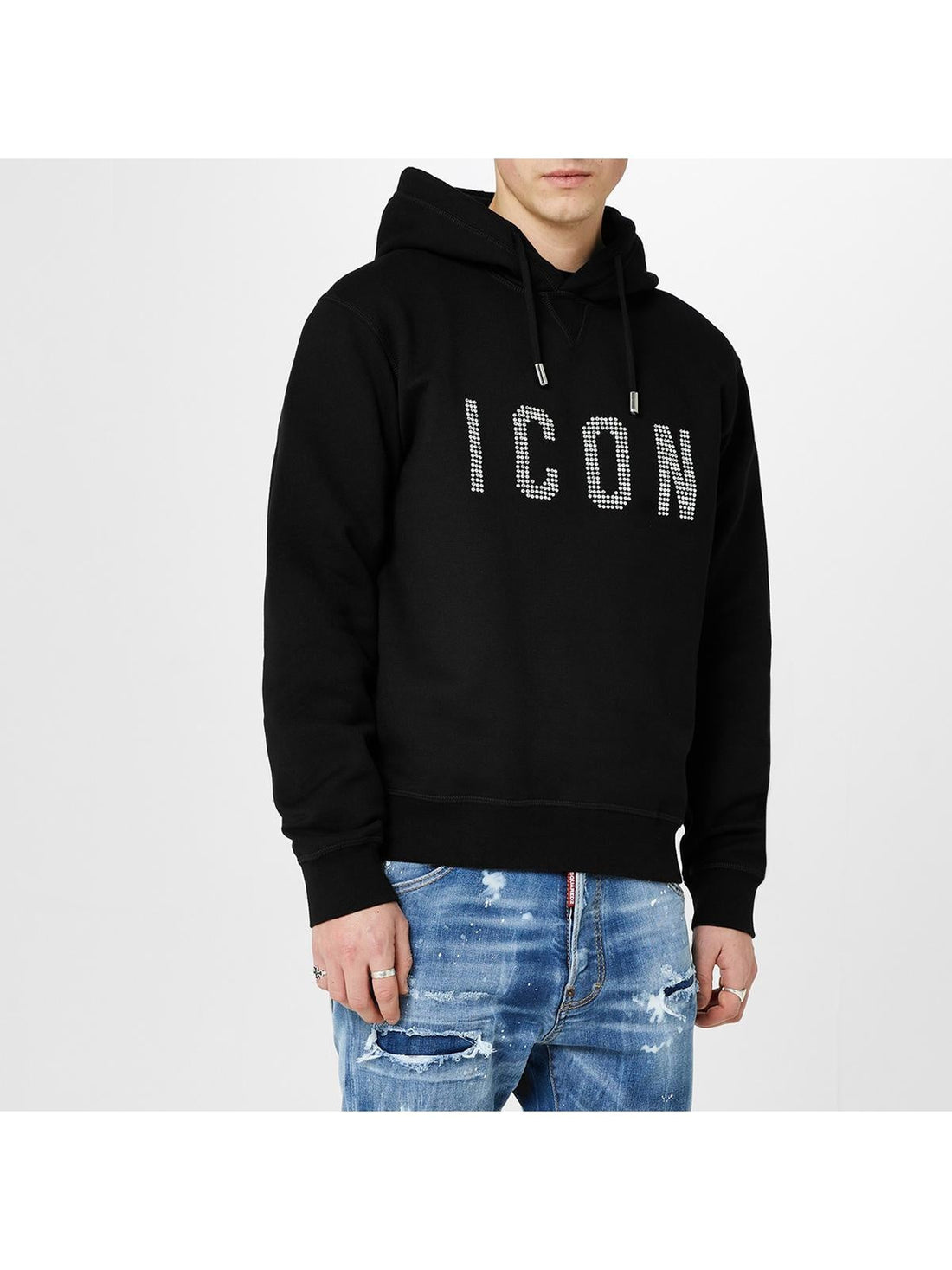 DSQUARED2 HOODIE featuring ICON graphic in dotted lettering available at Lestyle Boutique Melbourne