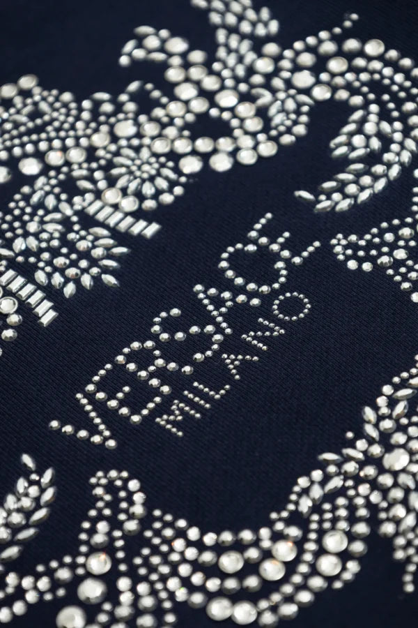 VERSACE KIDS SWEATSHIRT featuring crystal-embellished logo available at Lestyle Boutique Melbourne