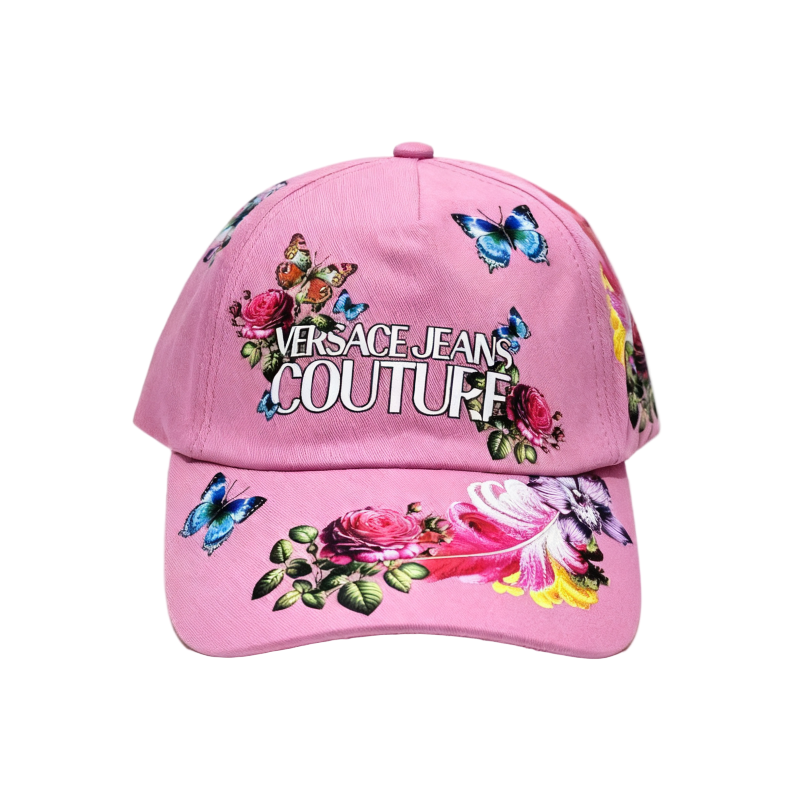 VERSACE JEANS COUTURE CAP featuring floral butterfly print available at Lestyle Boutique Melbourne