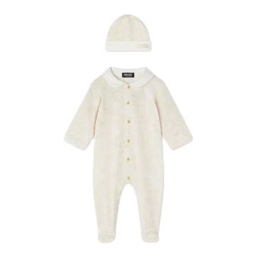 VERSACE KIDS JUMPSUIT SET featuring white print available at Lestyle Boutique Melbourne