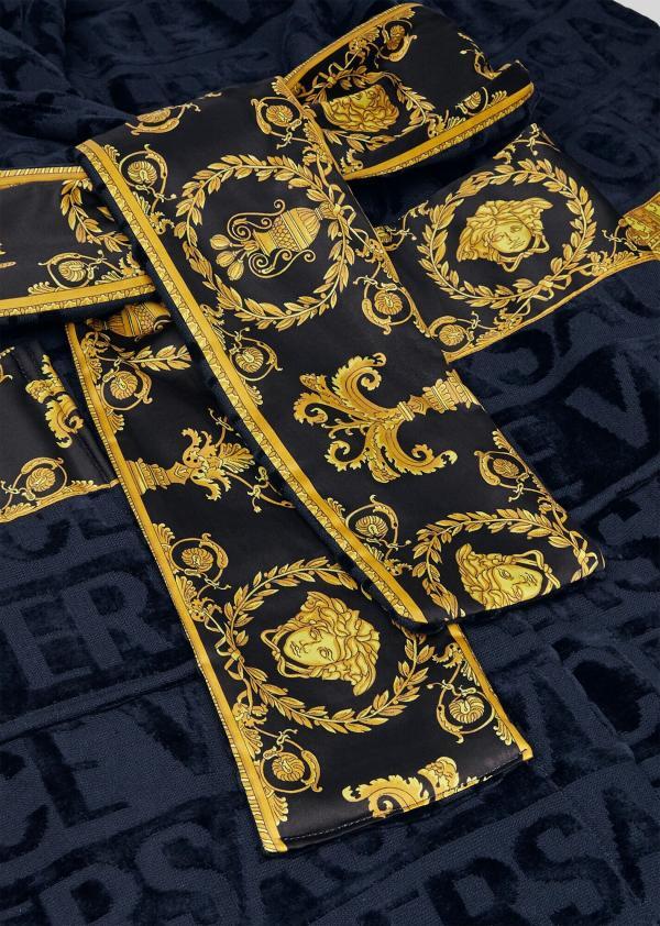 Versace bathrobe featuring barocco gold print available at Lestyle Boutique Melbourne