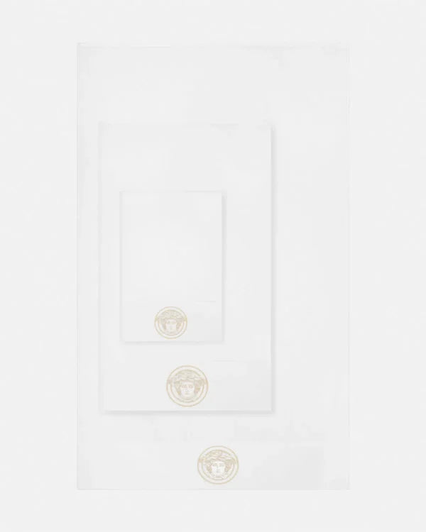 VERSACE TOWEL SET featuring lurex embroidery available at Lestyle Boutique Melbourne