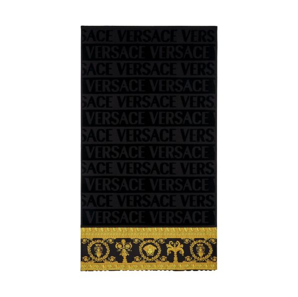 VERSACE TOWEL featuring Versace allover motif and Baroque border available at Lestyle Boutique Melbourne