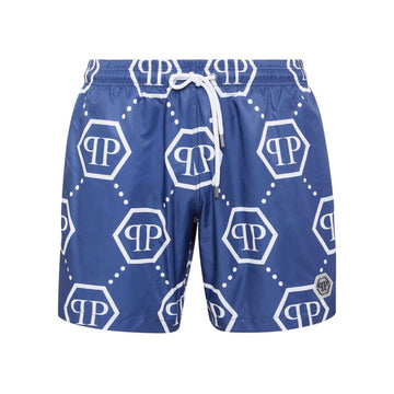 PHILIPP PLEIN SWIM SHORTS featuring monogram print available at Lestyle Boutique Melbourne