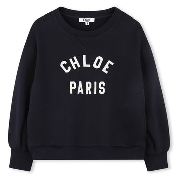 Chloé Kids Cropped fleece sweatshirt