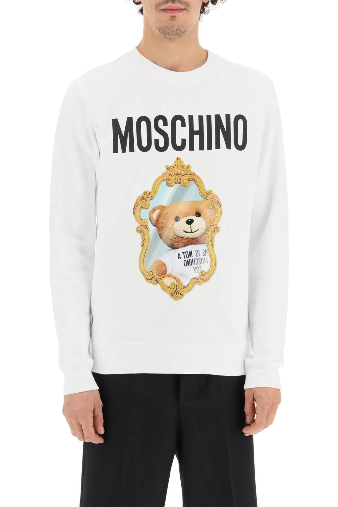 MOSCHINO SWEATSHIRT featuring teddy bear graphic available at Lestyle Boutique Melbourne