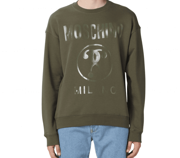 Moschino sweatshirt featuring logo print, available at Lestyle Boutique Melbourne