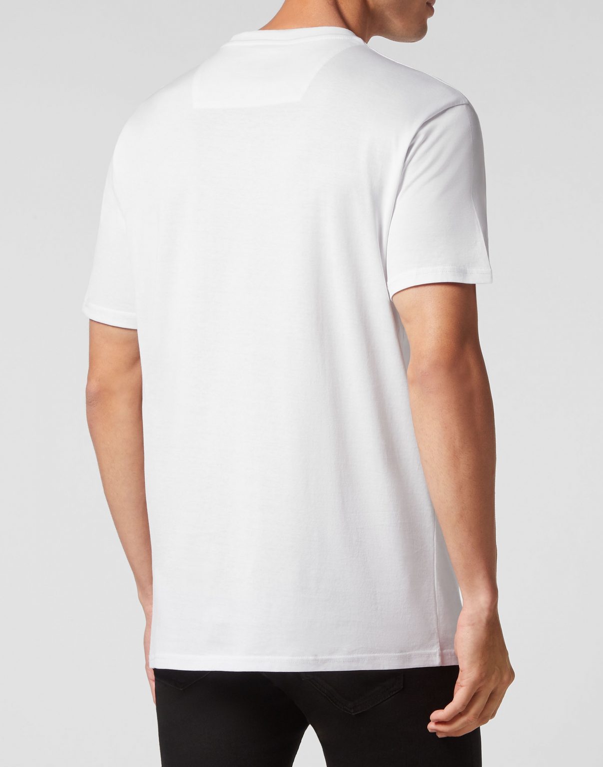 PHILIPP PLEIN T-SHIRT featuring graphic-print skull & crossbones available at Lestyle Boutique Melbourne