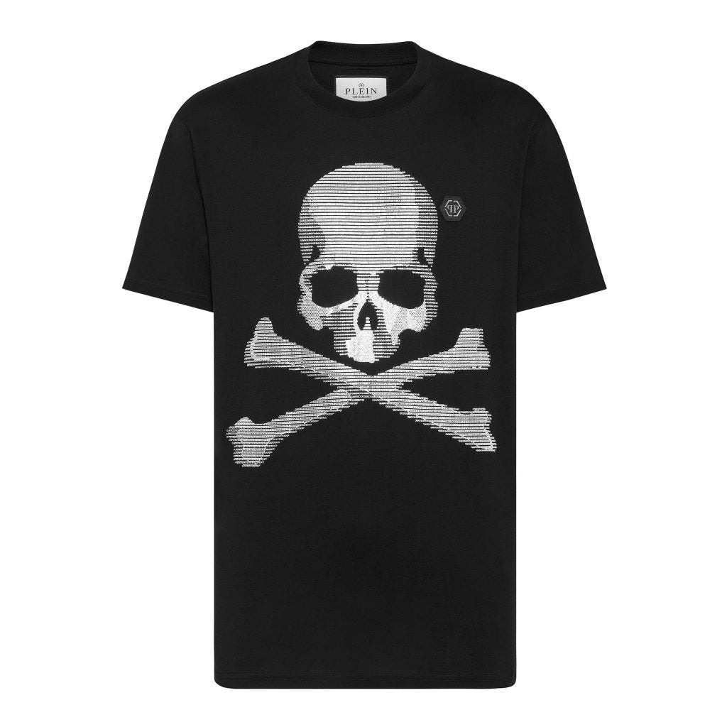 PHILIPP PLEIN T-SHIRT featuring rhinestoned skull & bear print available at Lestyle Boutique Melbourne