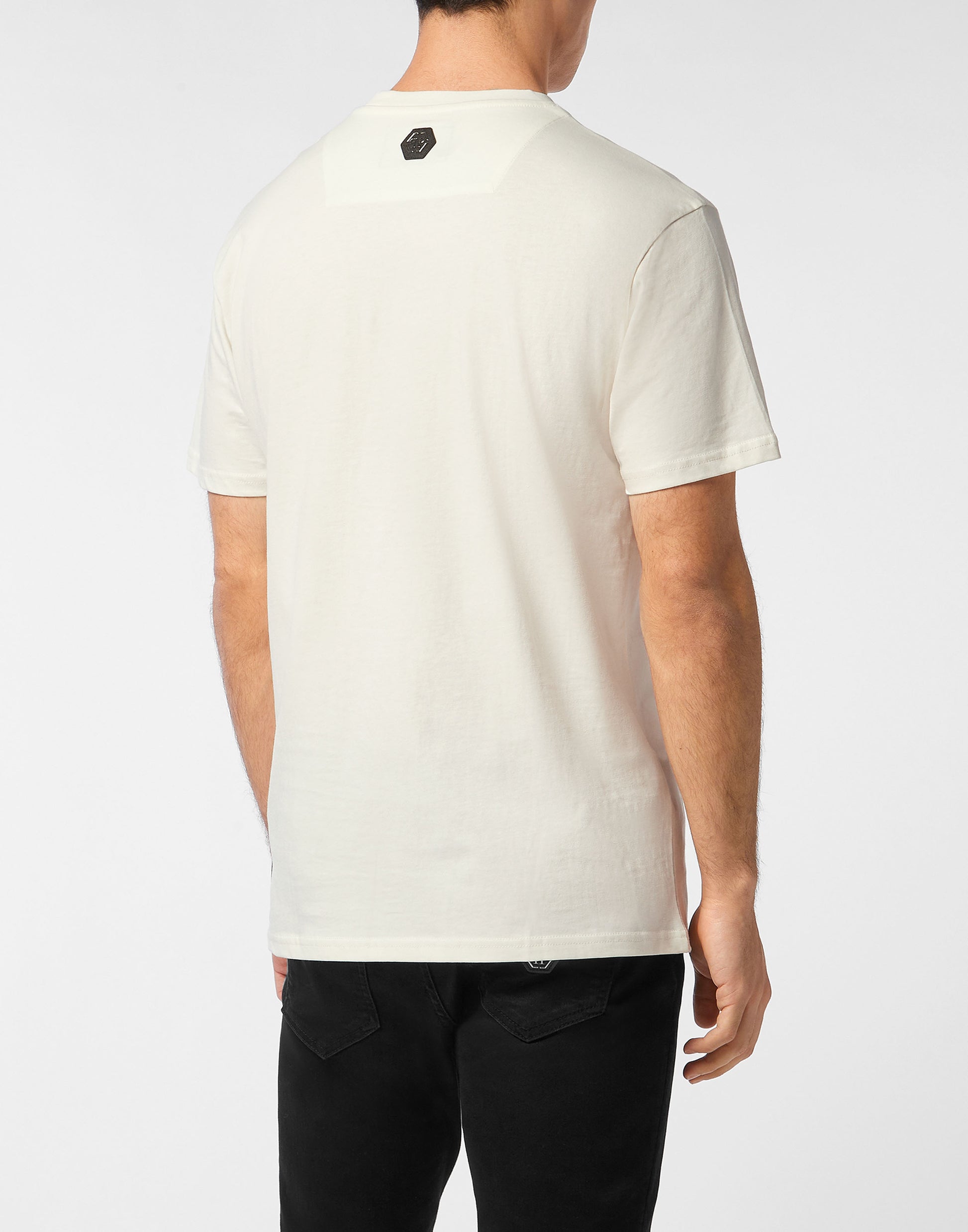 Philipp Plein round neck t-shirt with tassel design, available at Lestyle Boutique Melbourne