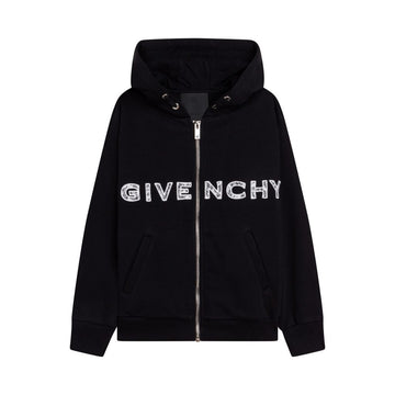 Givenchy Kids Sweatshirt with lace detailing and appliqué logo, available at Lestyle Boutique Melbourne