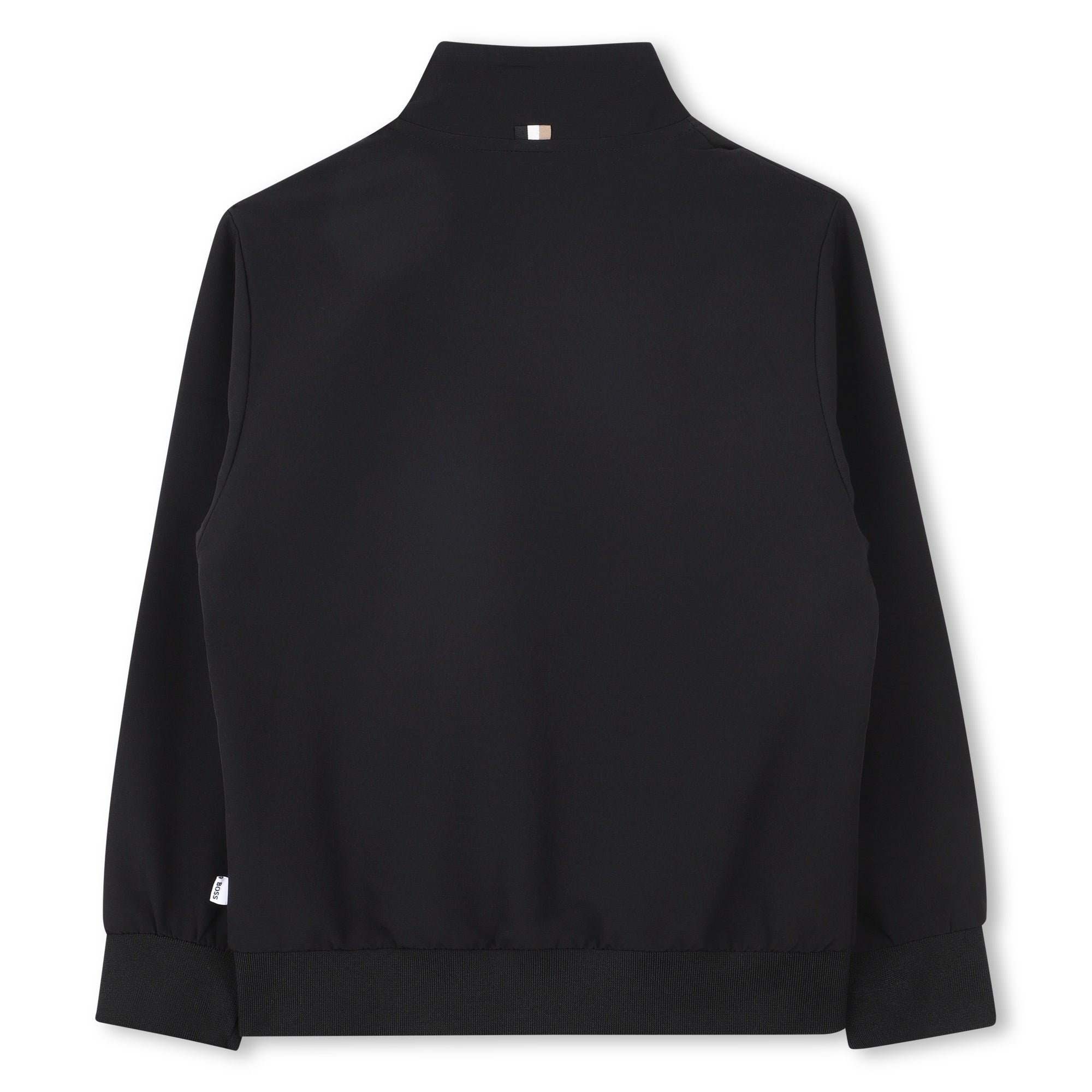 BOSS kids plain zipped sweatshirt featuring zip-front closure available at Lestyle Boutique Melbourne