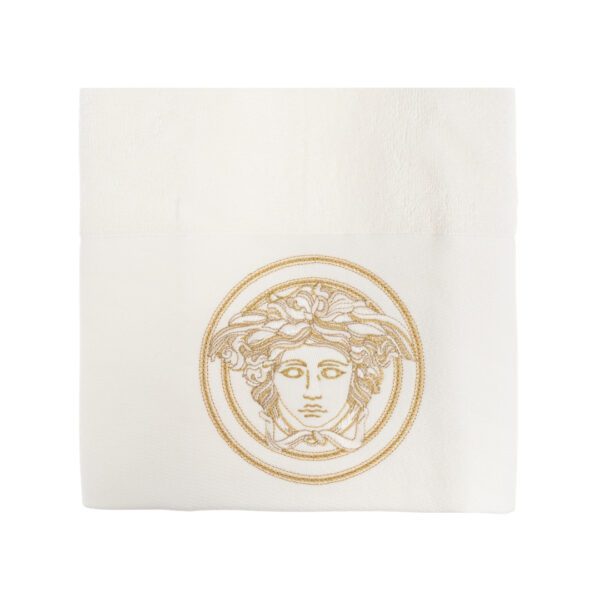 VERSACE TOWEL featuring white Medusa embroidery available at Lestyle Boutique Melbourne