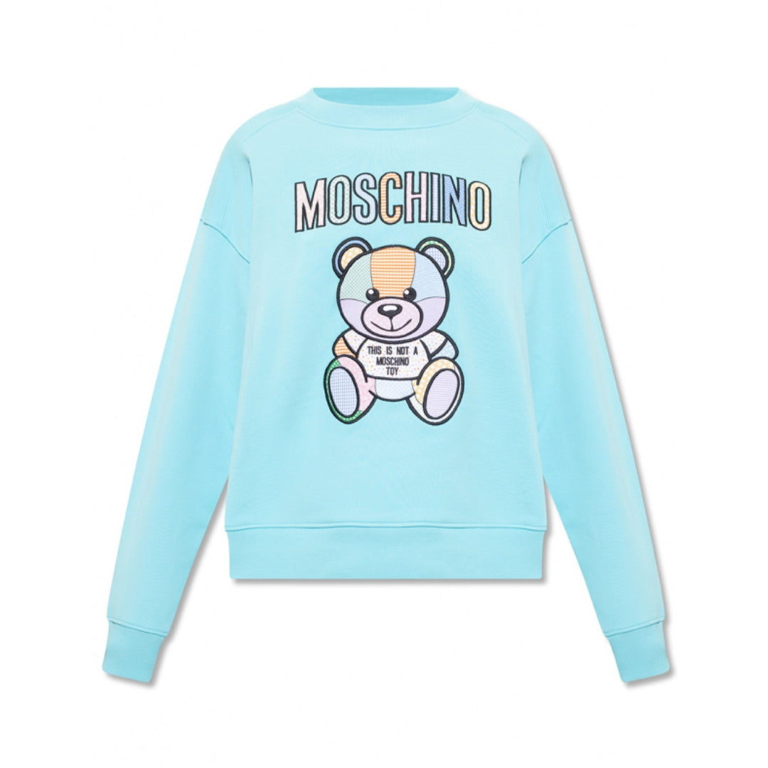Moschino sweatshirt featuring a playful bear design, available at Lestyle Boutique Melbourne