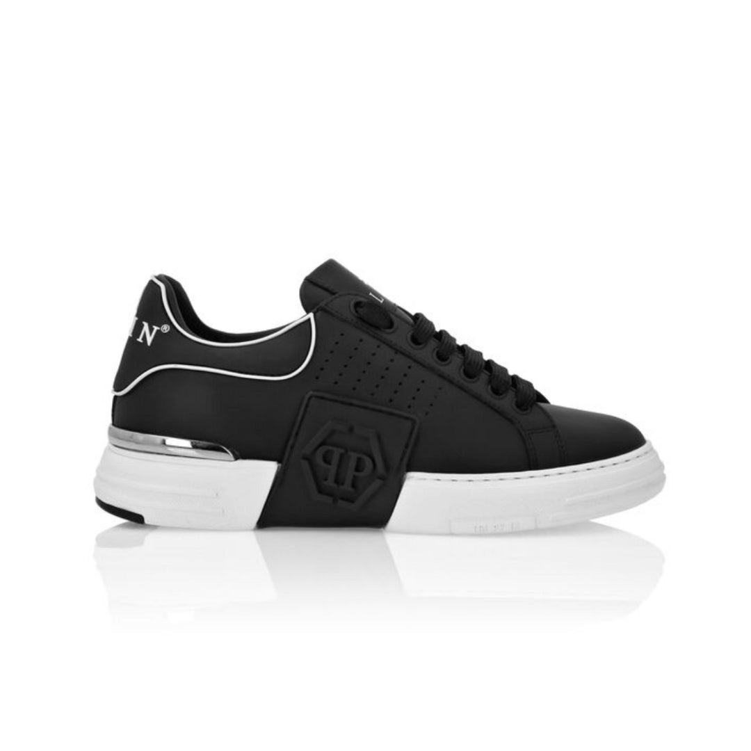 Philipp Plein Nappa Leather Sneakers with hexagon design, available at Lestyle Boutique Melbourne