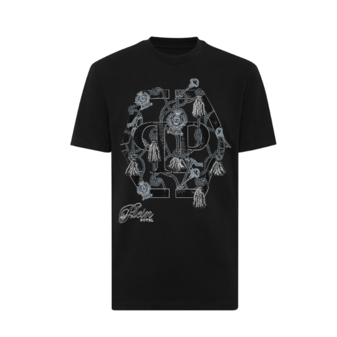 Philipp Plein round neck t-shirt with tassel design, available at Lestyle Boutique Melbourne