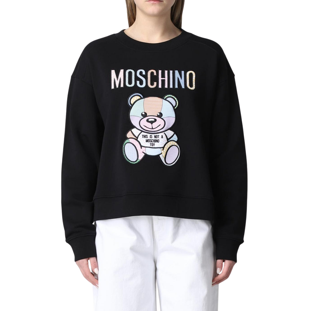 Moschino sweatshirt with bear graphic, stylish and comfortable, available at Lestyle Boutique Melbourne