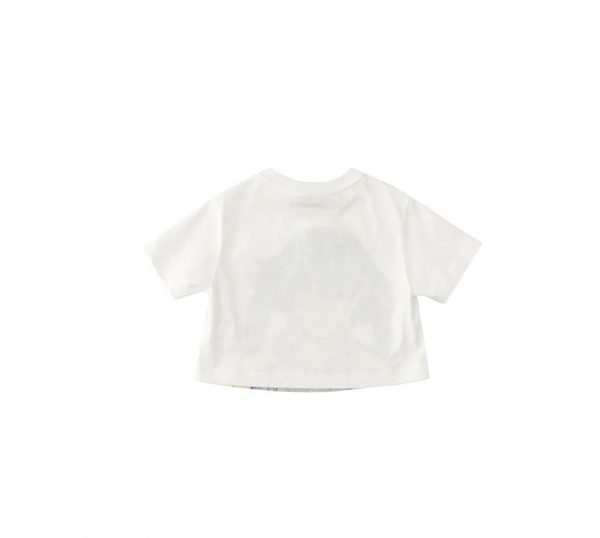 Fendi Kids T-Shirt with multicolored printed logo pattern, available at Lestyle Boutique Melbourne